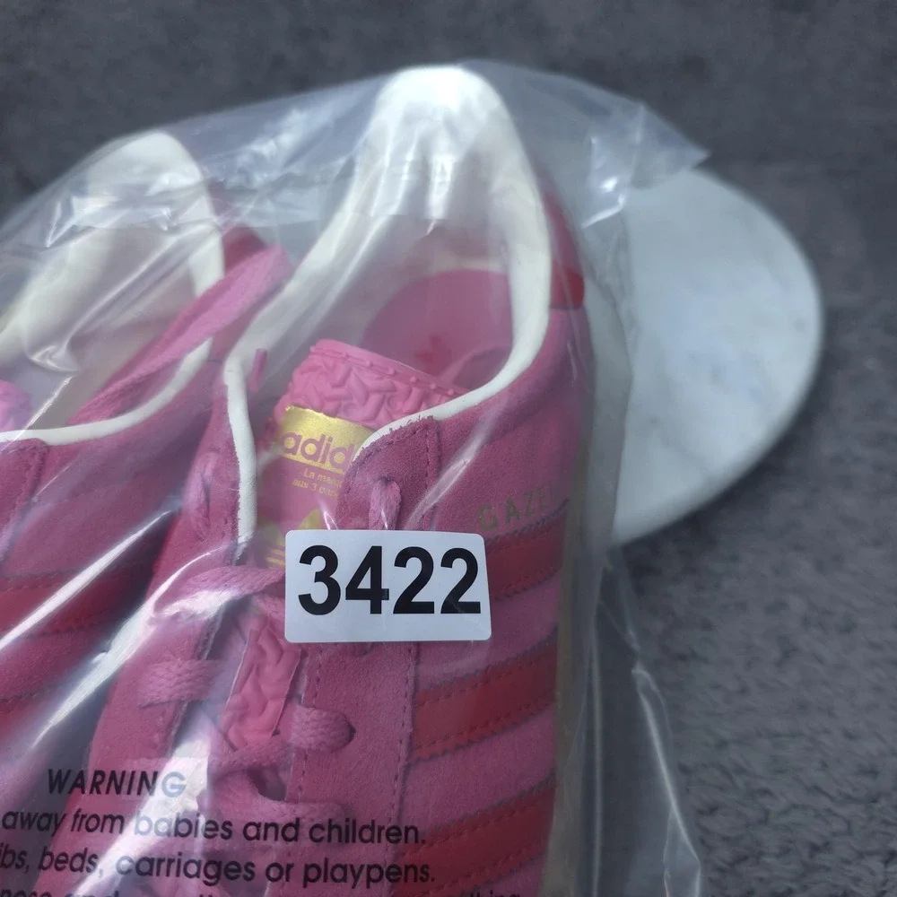 Adidas Gazelle Bold Shoes Mens Size 7 Pink Suede Gum Platform Low Top Sneakers